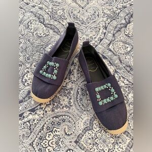 Roger Vivier Jeweled Espadrilles in size 39.5